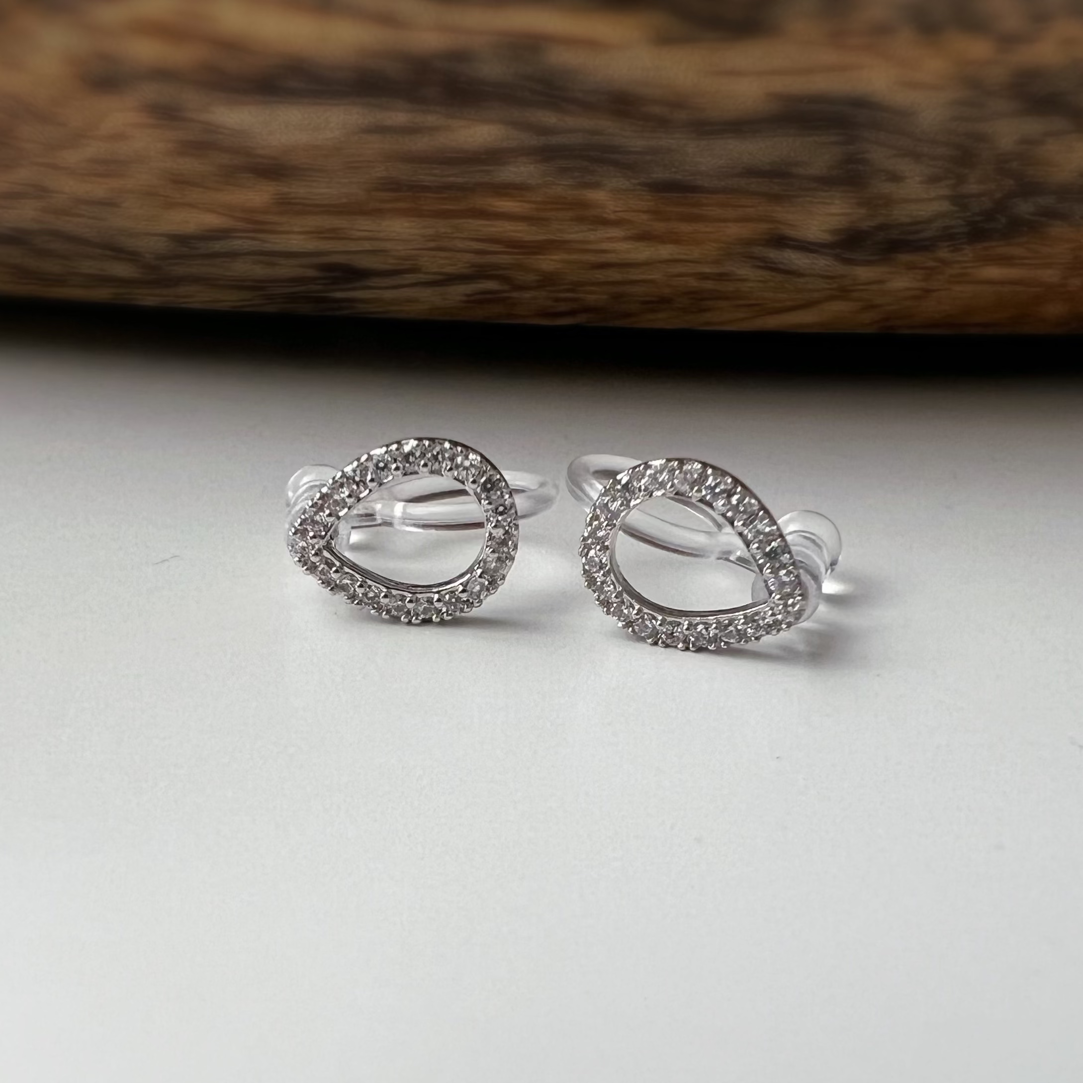 Mini Goutte d’Eau – Zircon Or / Argent
