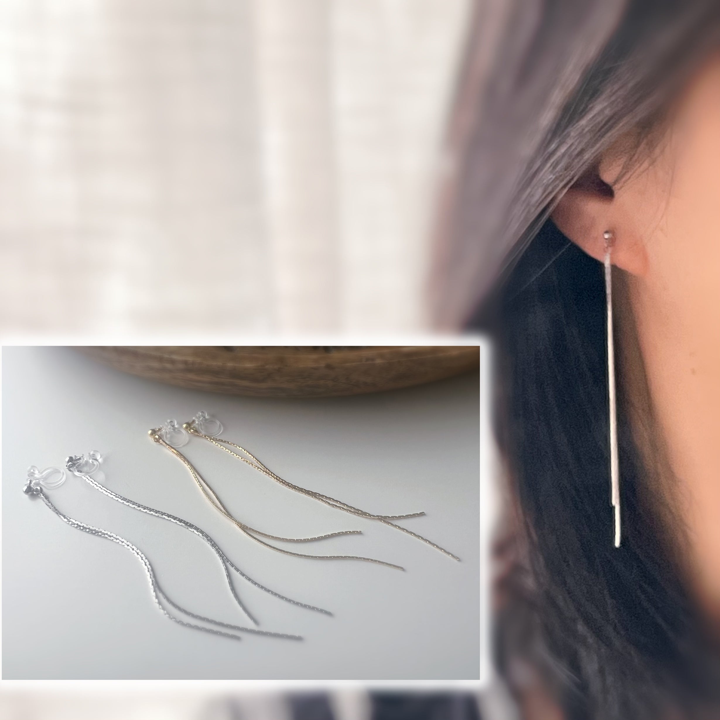 Longues Lignes Fluides – couleur Or / Argent