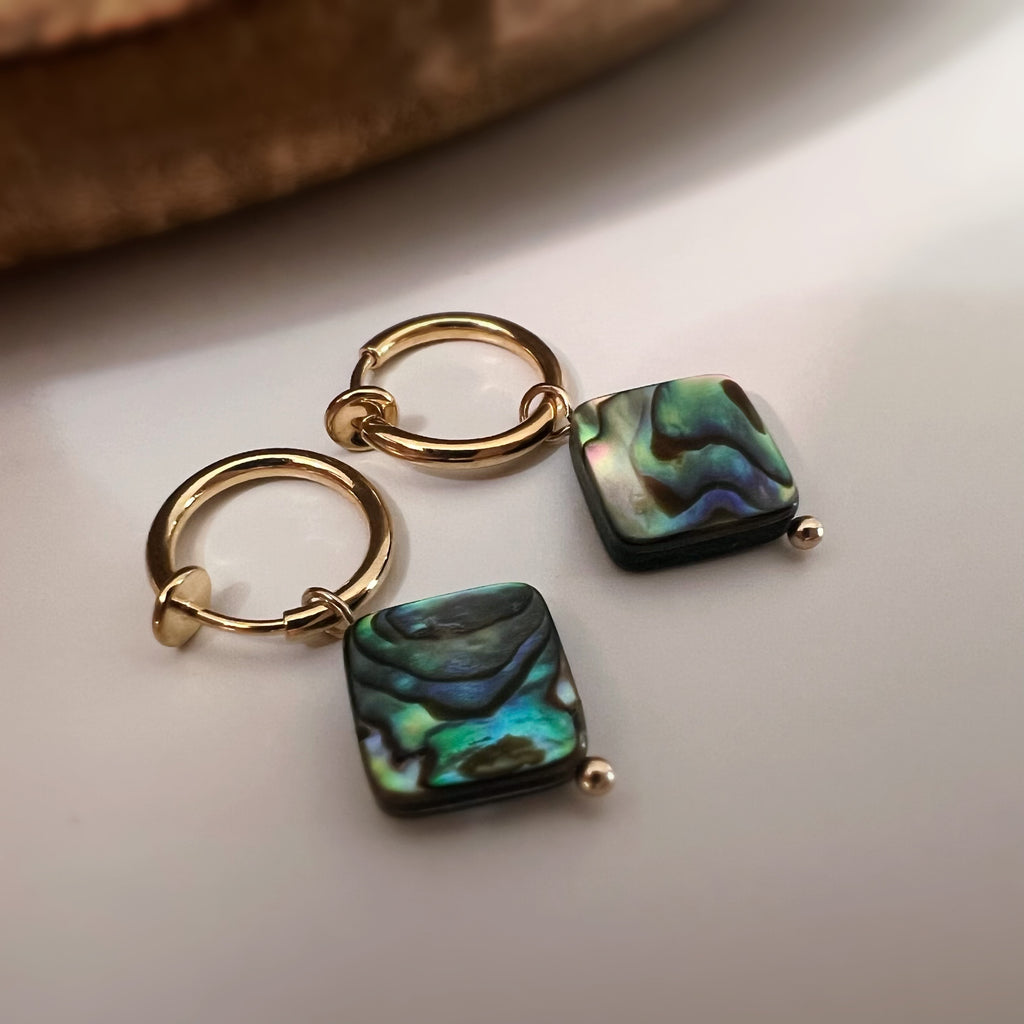 Anneaux & perle d’ormeau