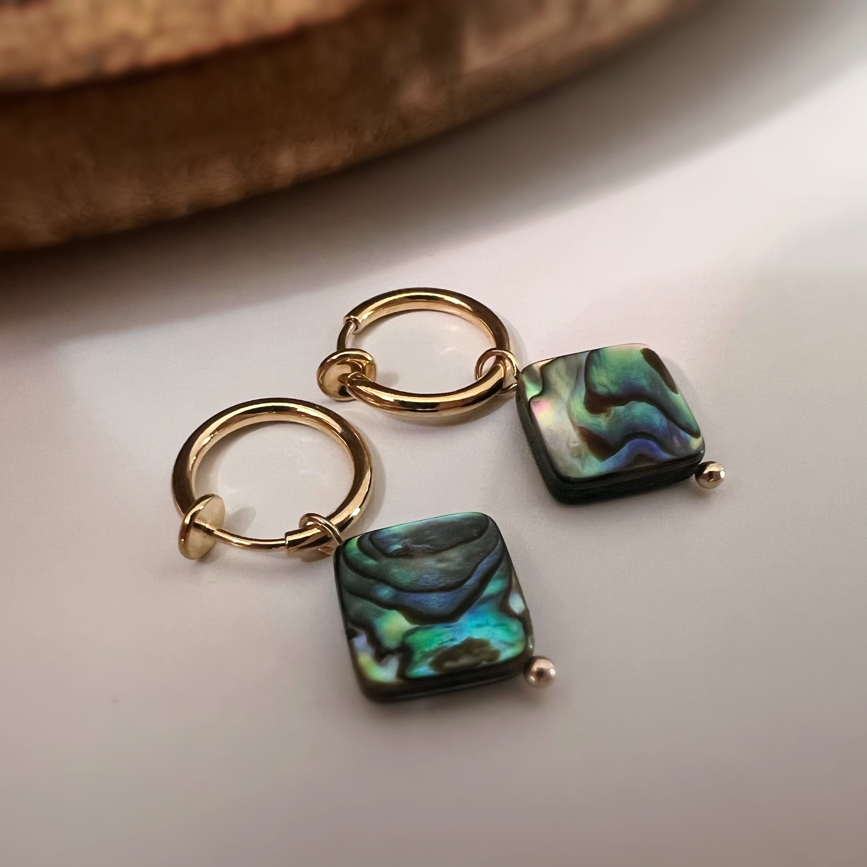 Anneaux & perle d’ormeau