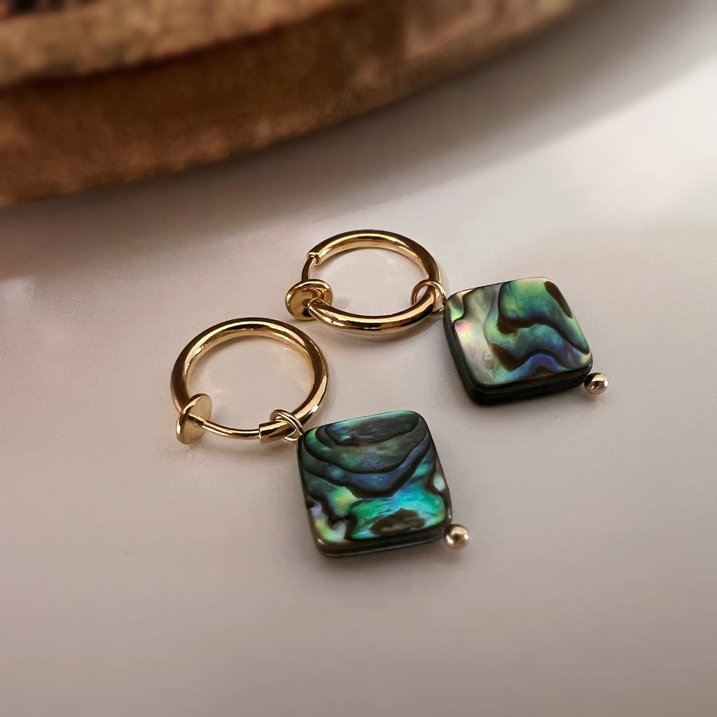 Anneaux & perle d’ormeau