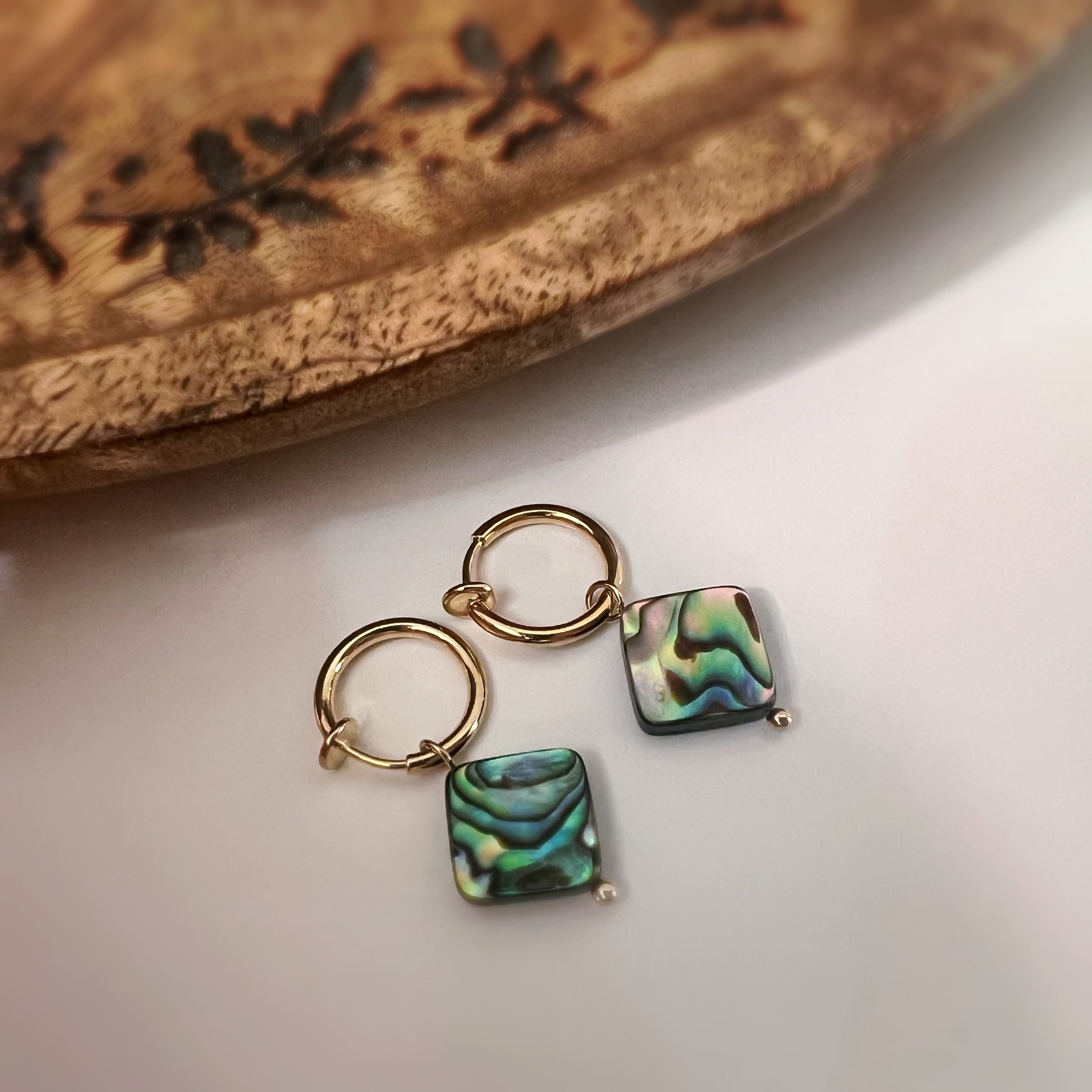 Anneaux & perle d’ormeau