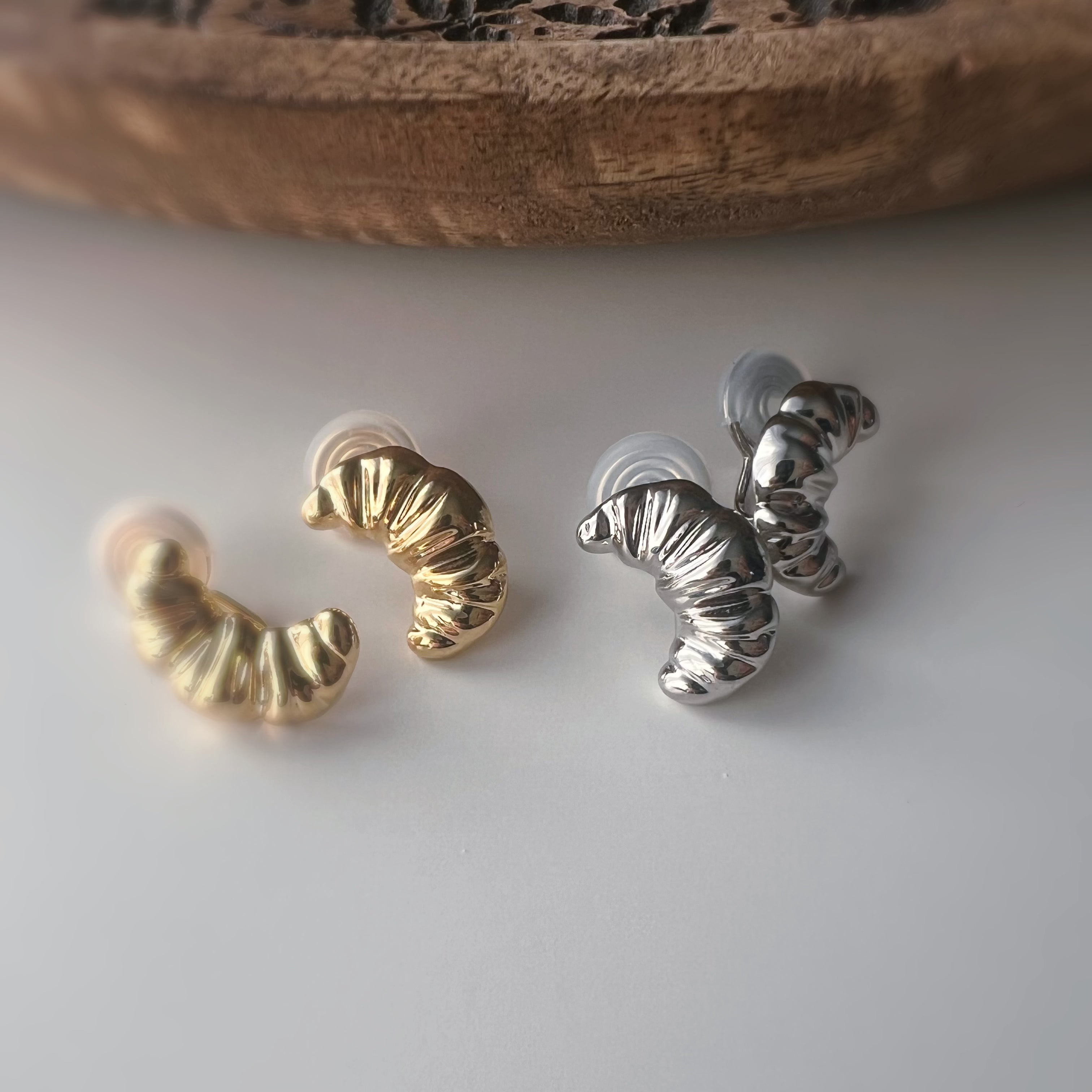 Clips d’oreilles croissant – clips U spirale