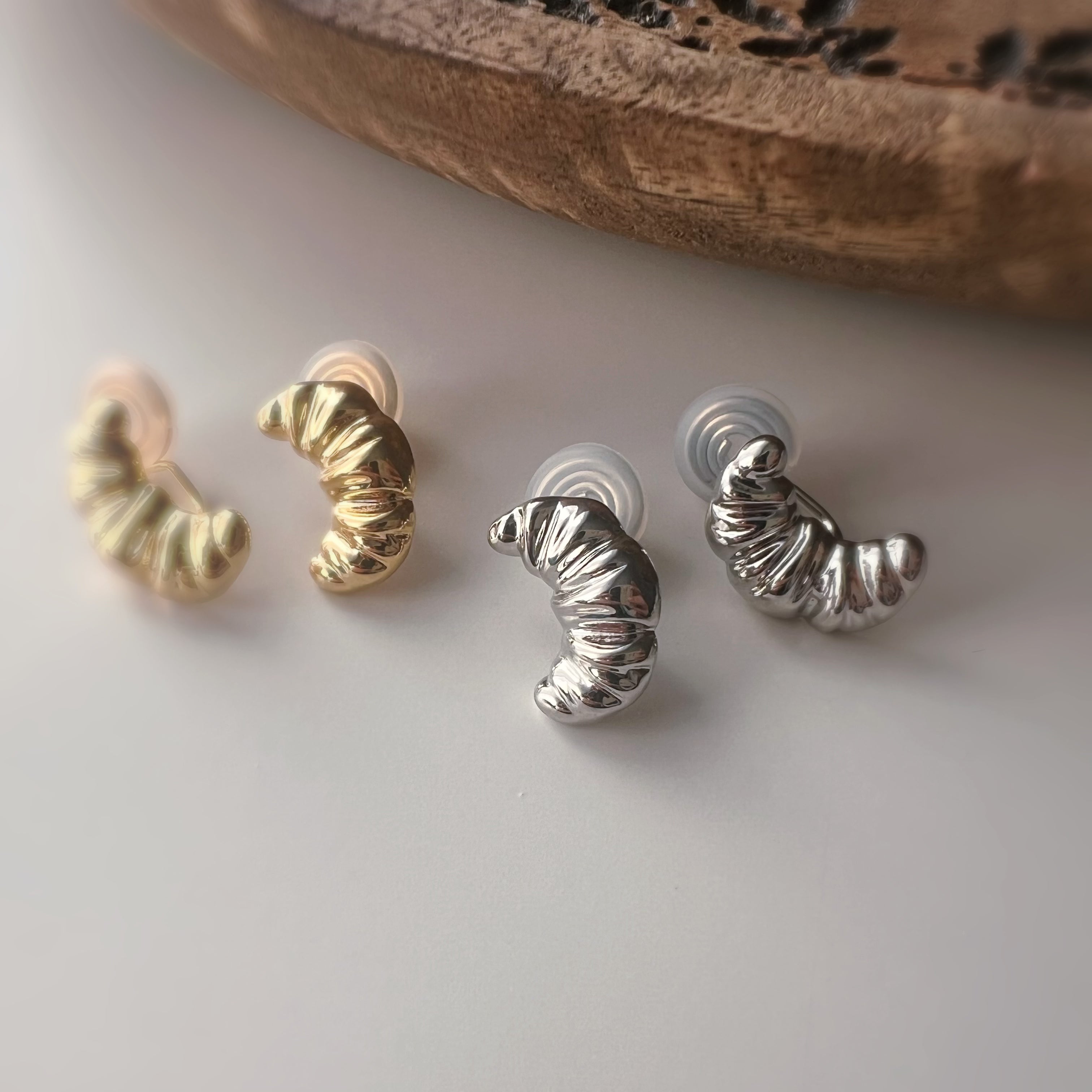 Clips d’oreilles croissant – clips U spirale