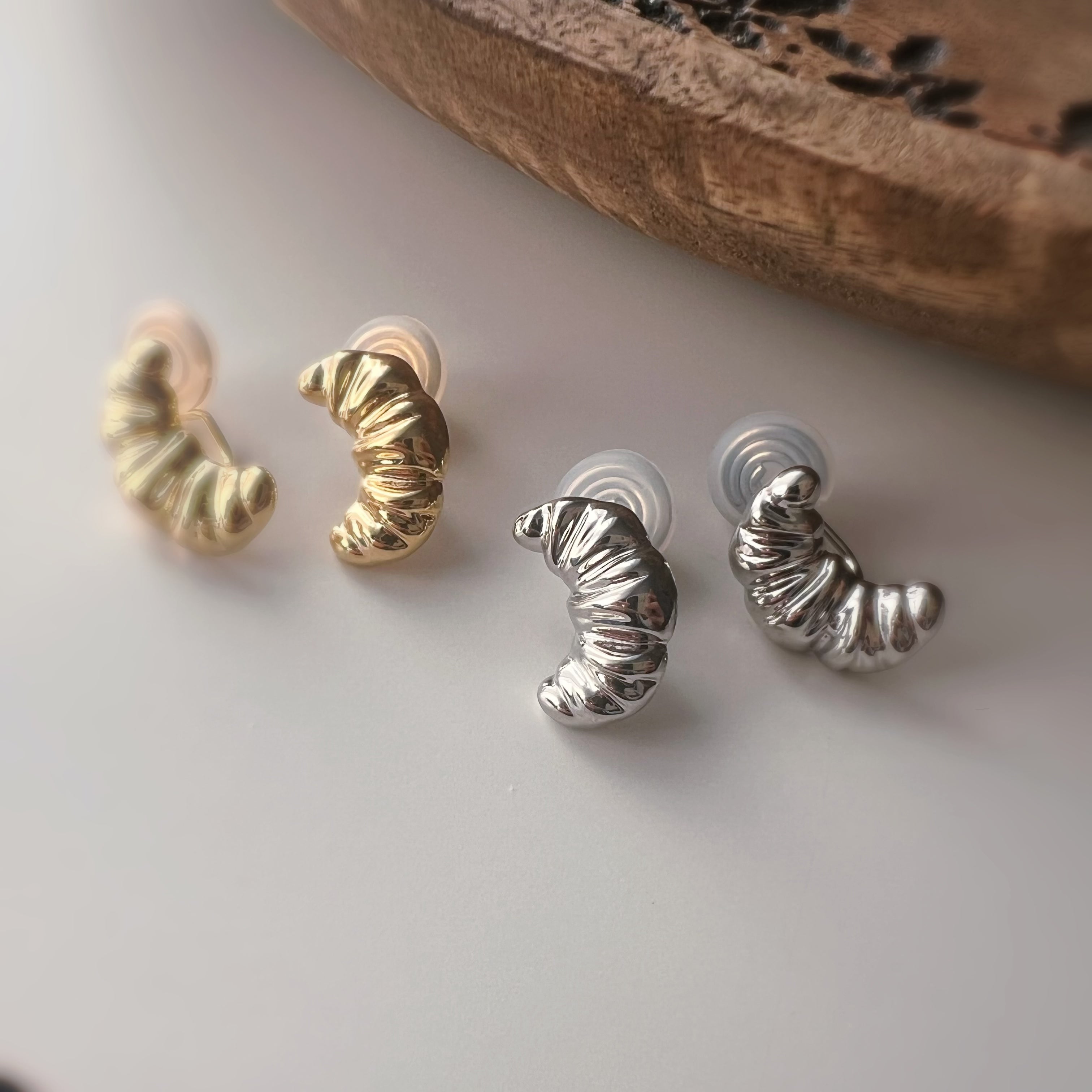 Clips d’oreilles croissant – clips U spirale