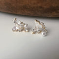 Clips d’oreilles papillon & étoiles nacrées