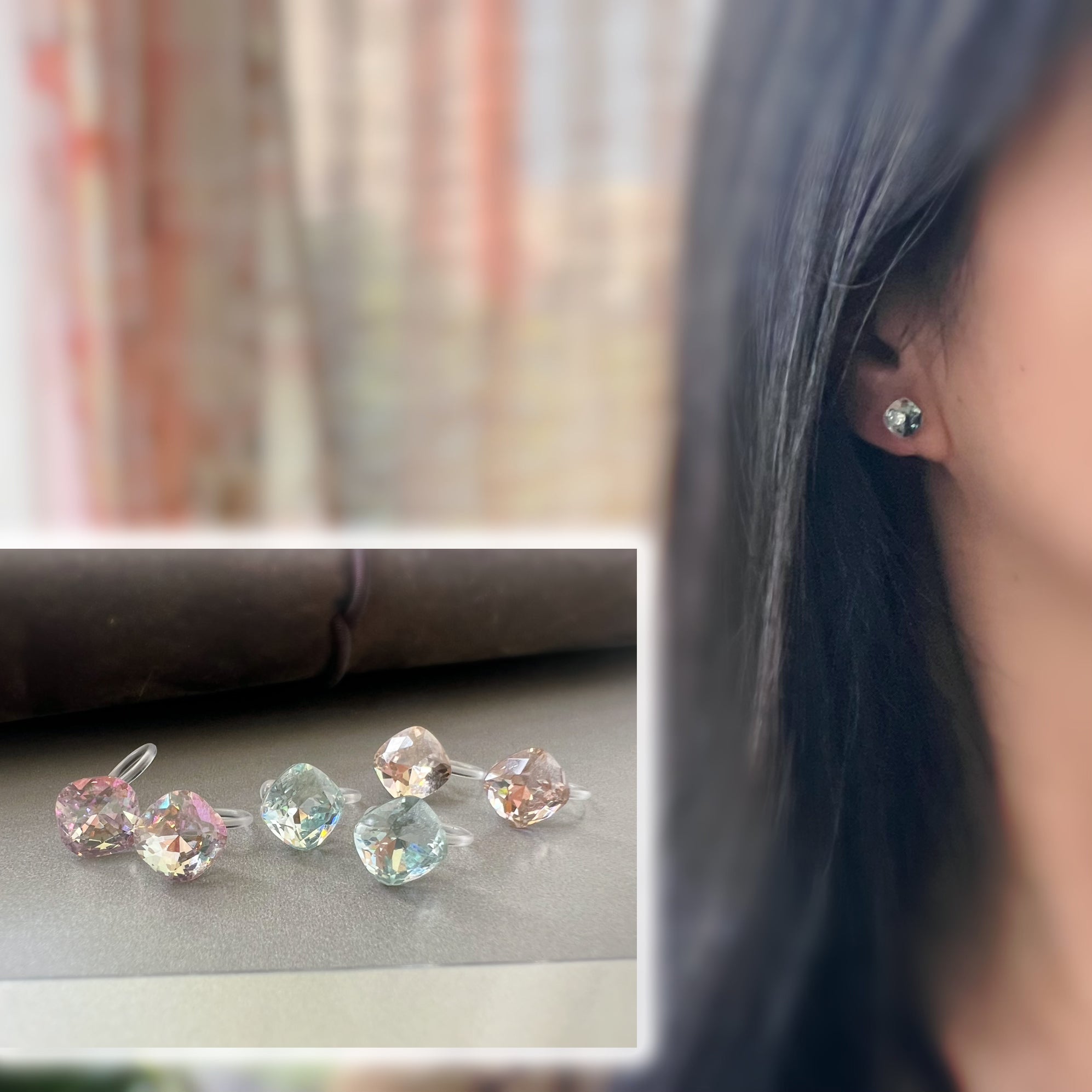 Cristal Facetté – AB Symphonie / Bleu / Champagne