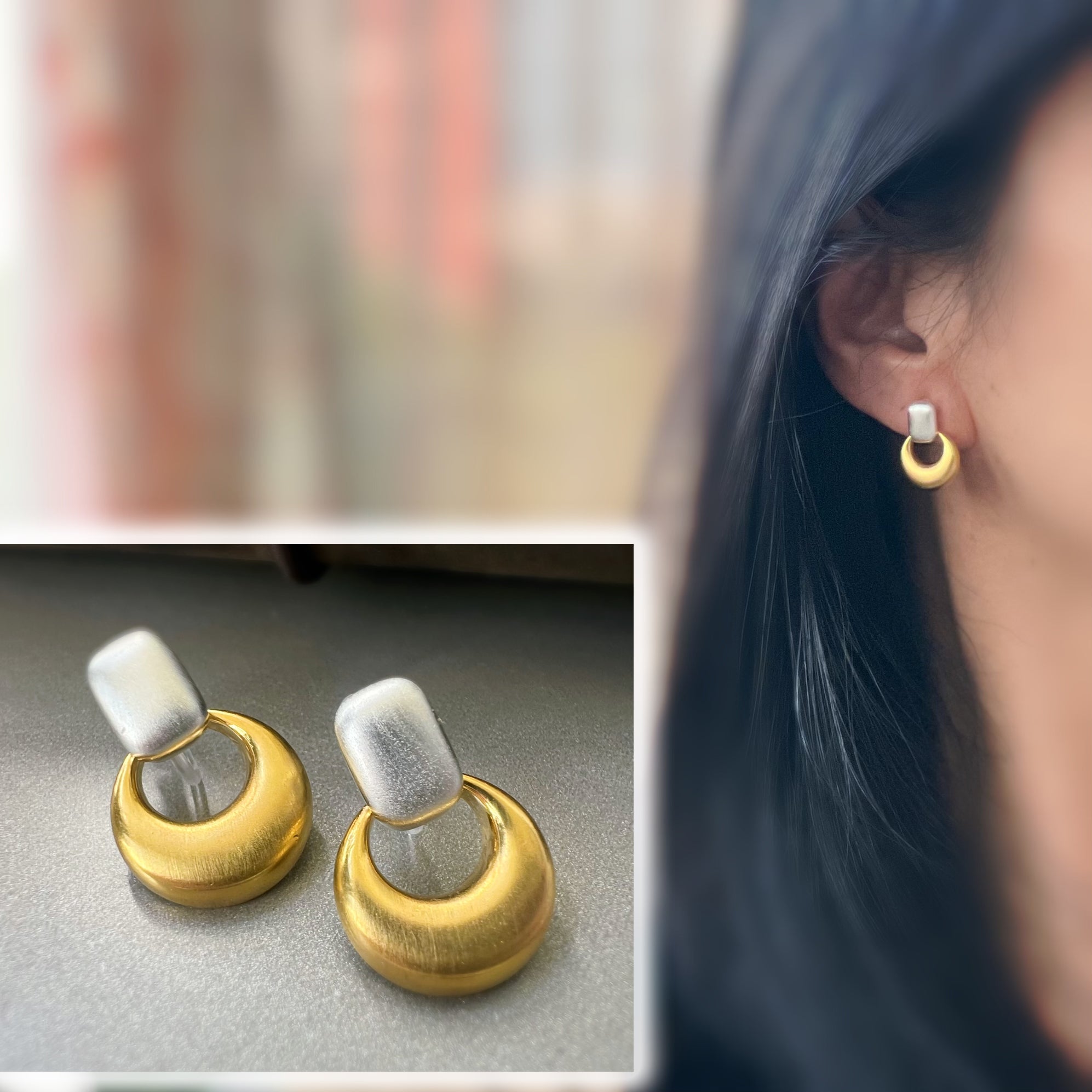 Cercle Bicolore Satiné couleur Argent & Or