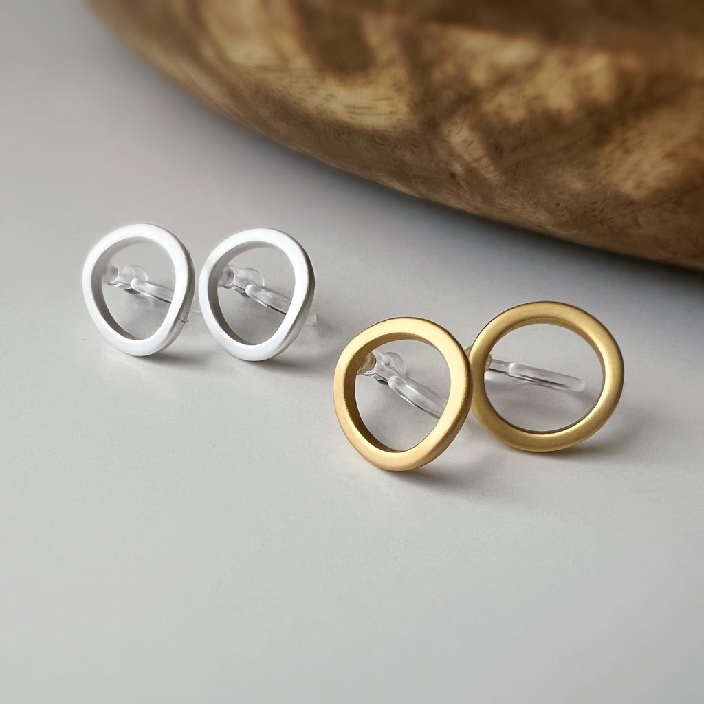 Clips Invisibles sans perçage cercle élégant – or ou argent