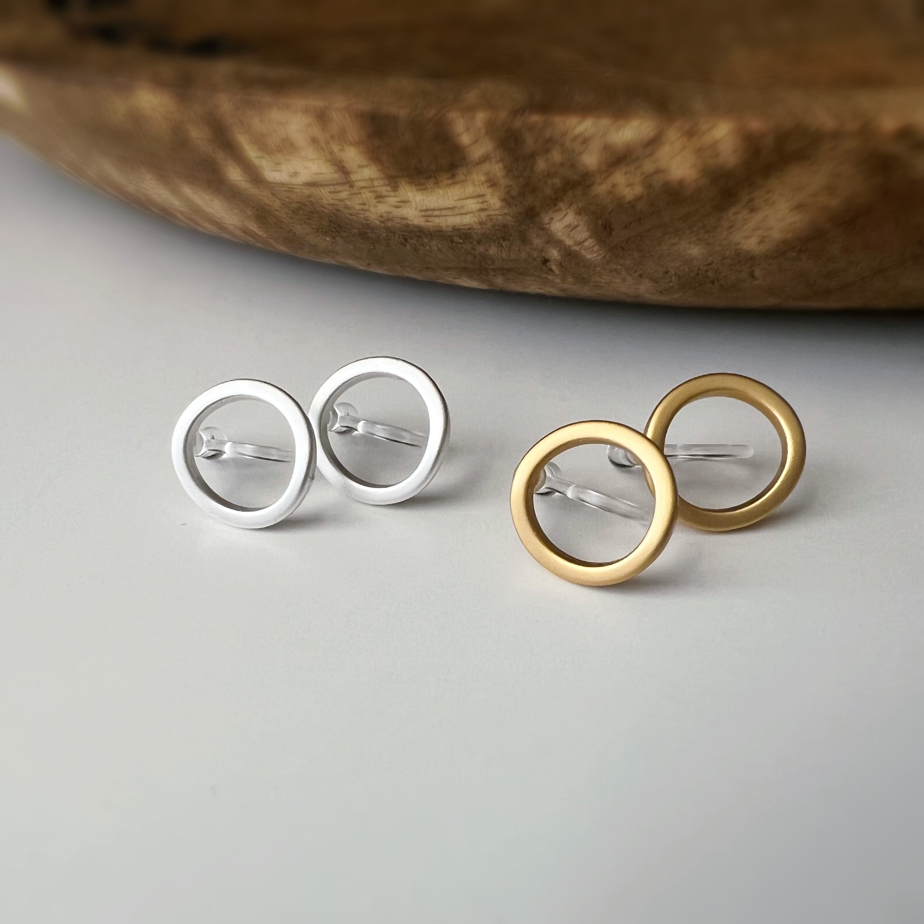 Clips Invisibles sans perçage cercle élégant – or ou argent
