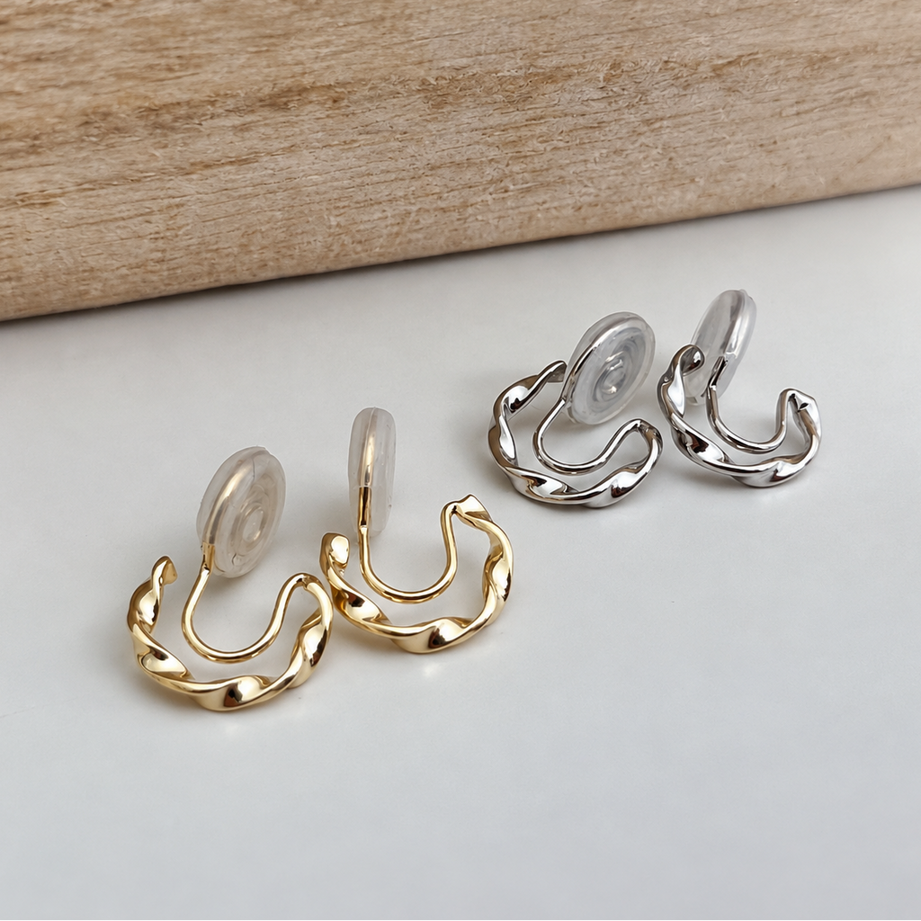 Mini Cercle Torsadé - Clips d'oreilles U