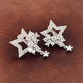 Clips d’oreilles Étoiles zircon