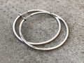 Hoops 50mm Invisible Clip On Earrings, Clip On Hoop Earrings, Non Pierced Earrings Clip On Earrings Modern. Non Pierced Pierced looked.