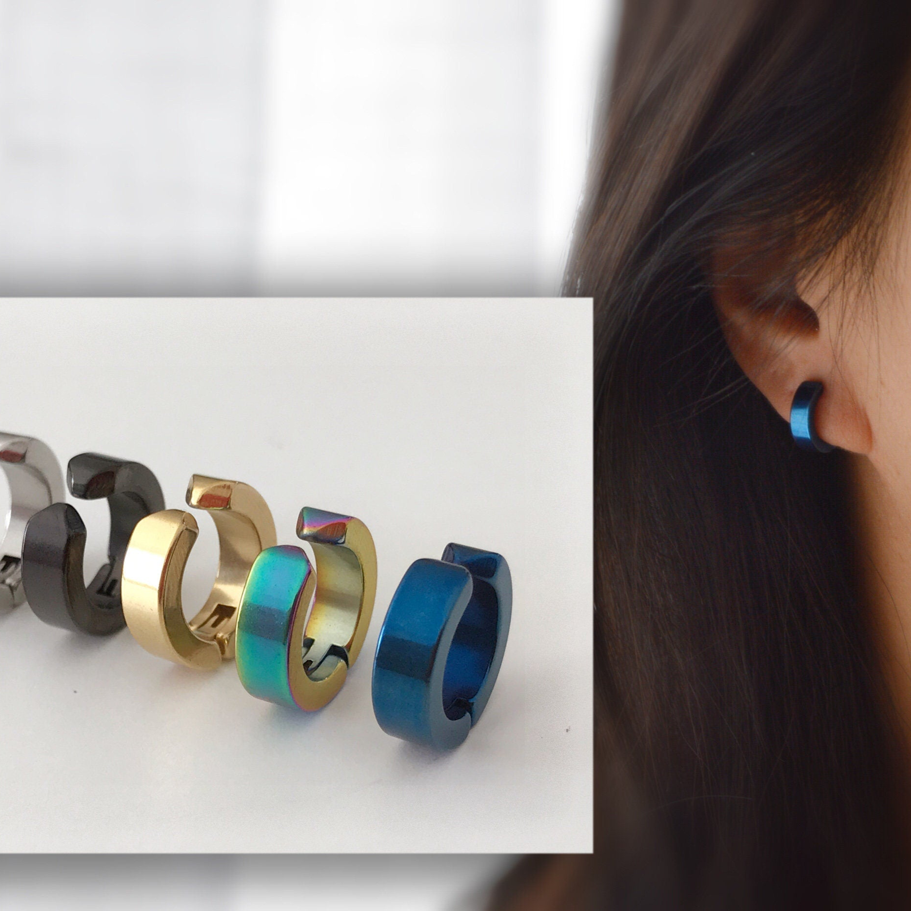 Rock Anneaux - Boucles d'oreilles Clip Unisex