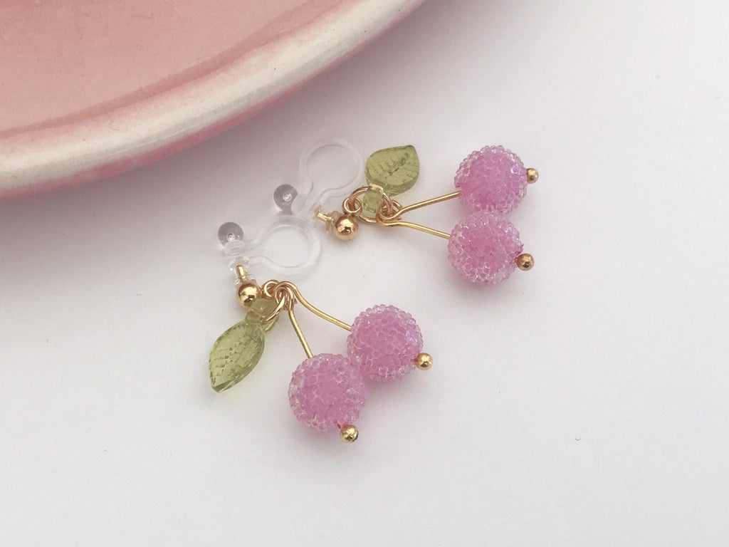 Sweet Bonbon Cerise Rouge Feuilles vertes foncé ou Cerise Rose Feuilles vertes claires. Cadeaux Noël Emballage Bonbon prêt à offrir