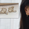 Nuages Clips d'oreilles couleur or, mini zircon. Clips invisible délicat nuage exquis. Boucles d'oreilles Clips confortable