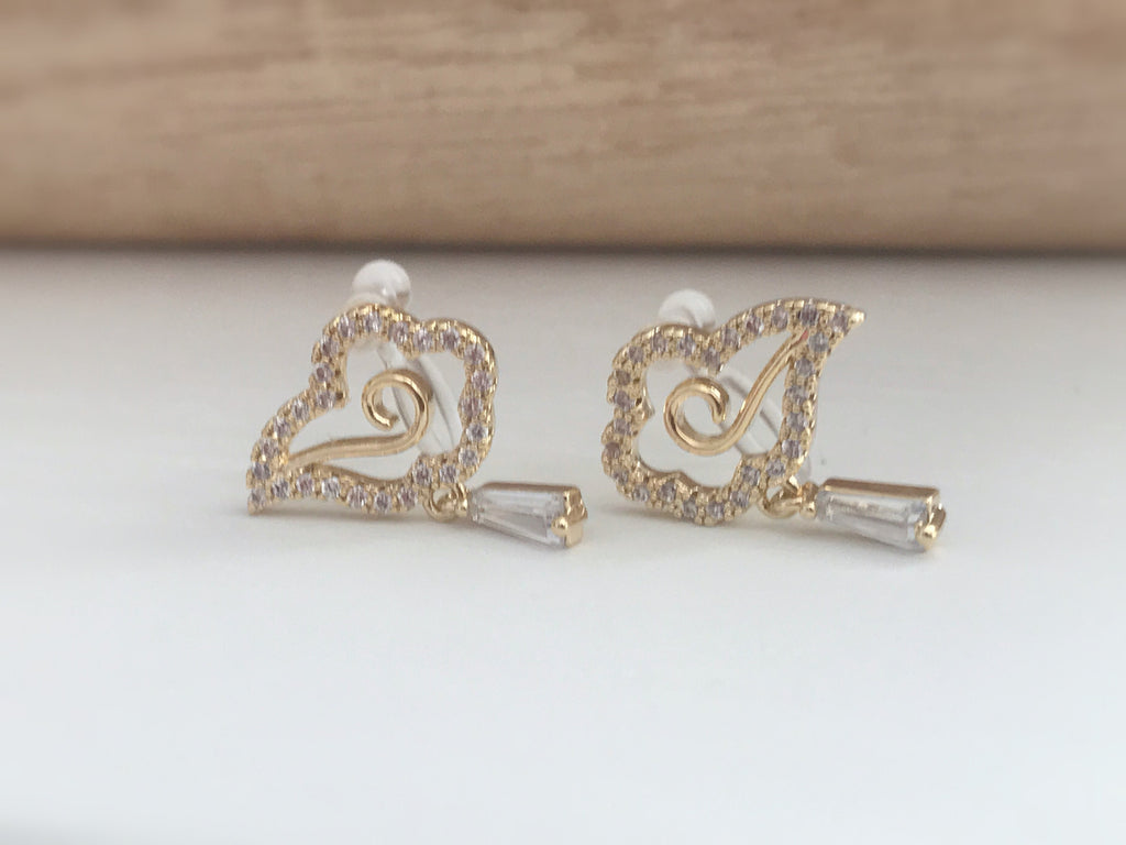 Nuages Clips d'oreilles couleur or, mini zircon. Clips invisible délicat nuage exquis. Boucles d'oreilles Clips confortable