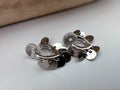 SANS DOULEUR ! Boucles d'oreilles CLIPS U spirale petites plaquettes couleur or / argent. Clips d'oreilles confortable Boucles Délicates