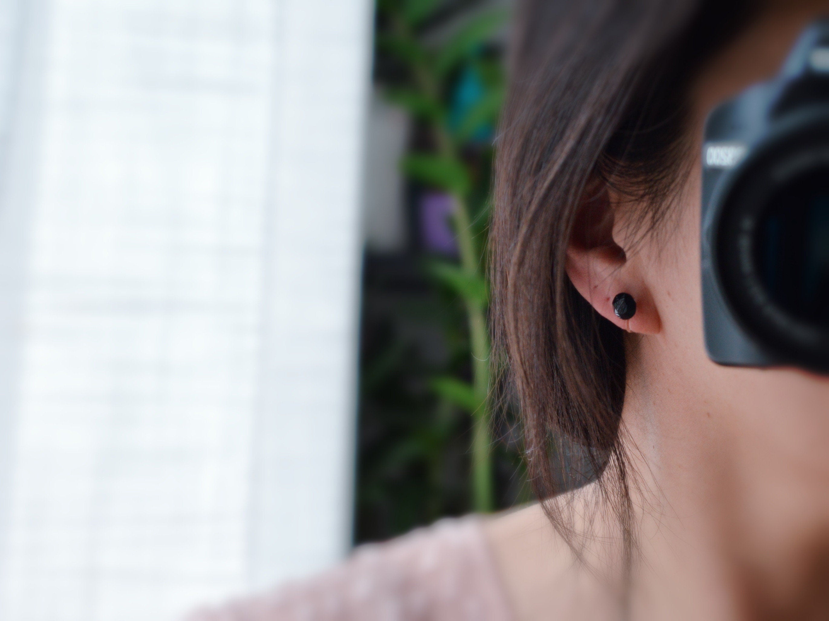 Boucles d'oreilles Clips invisible GOLDEN TOPAZ Cristaux PureCrystal Clips d'Oreille Petit Rond Jaune Or, Bijoux Minimaliste