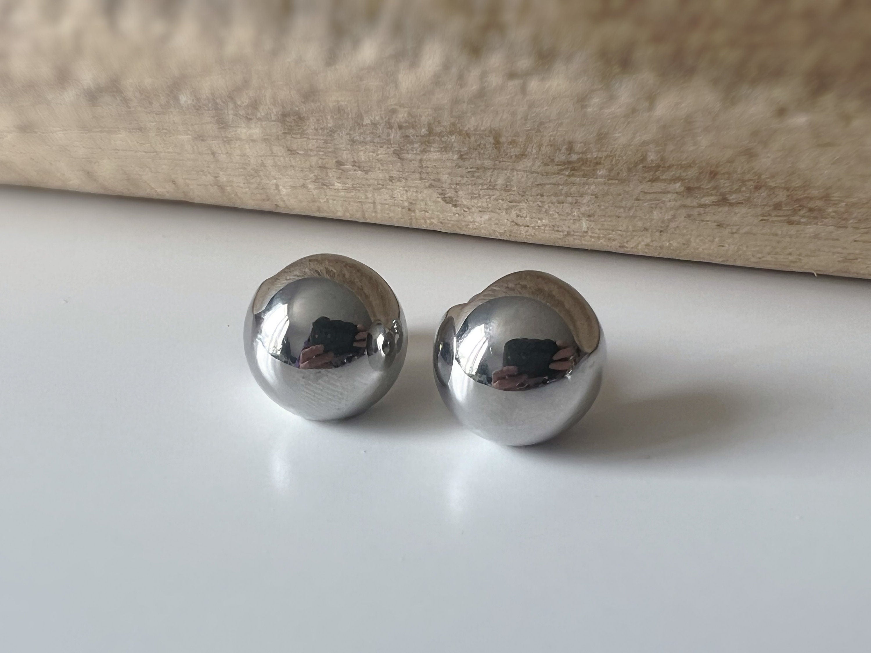 SANS DOULEUR ! Boucles d'oreilles CLIPS U spirale Grande boucle couleur Argent. Clips d'oreilles confortable Boucles Délicates