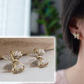 Noeud papillon sweet zircon Clips Invisible couleur or, Clips confortable discret délicat. Cadeaux Prêt à offrir