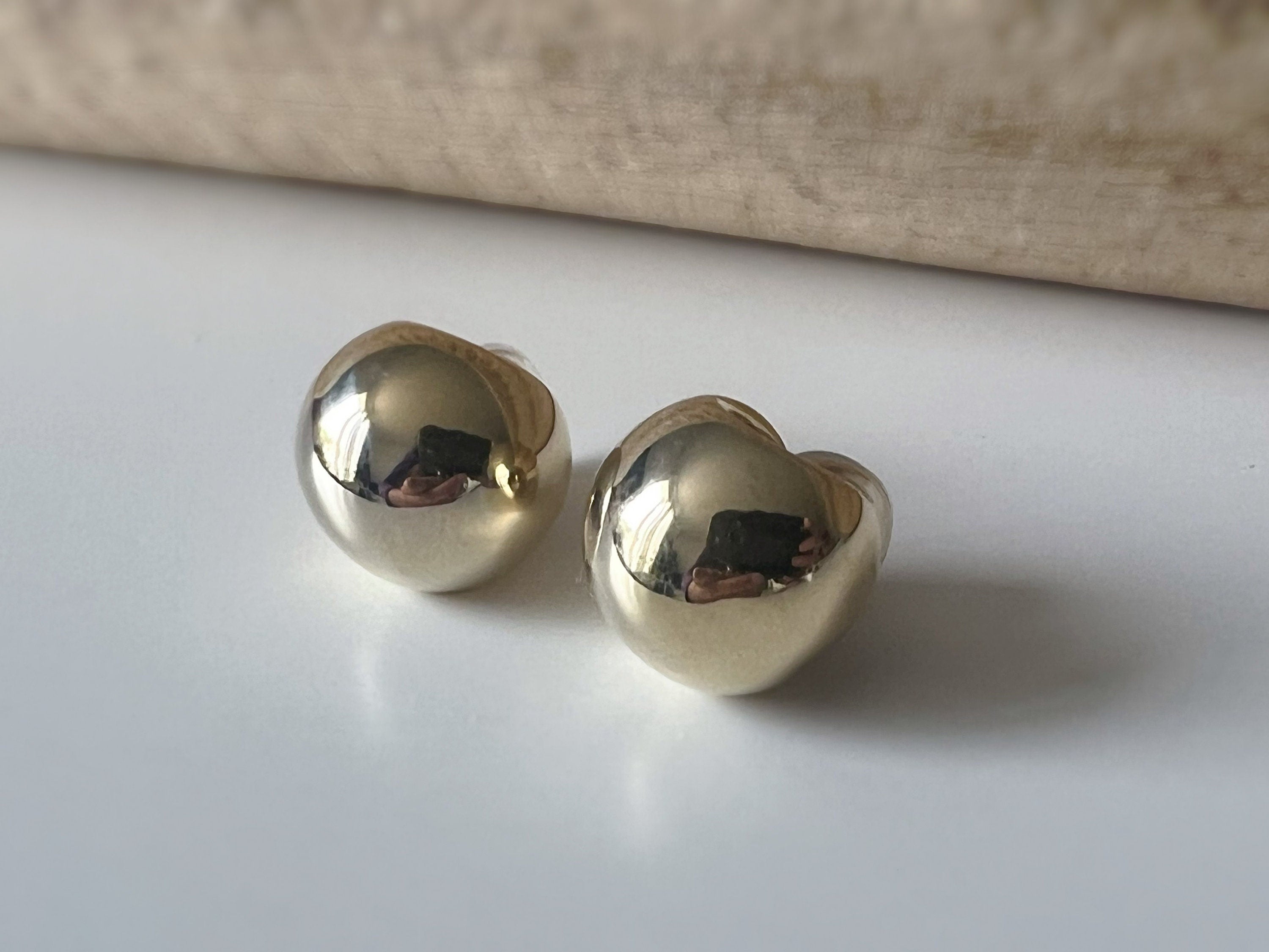 SANS DOULEUR ! Boucles d'oreilles CLIPS U spirale Grande boucle couleur Or / Or Mat. Clips d'oreilles confortable Boucles Délicates