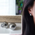 SANS DOULEUR ! Boucles d'oreilles CLIPS U spirale Grande boucle couleur Argent. Clips d'oreilles confortable Boucles Délicates