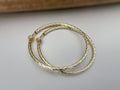 60mm Créoles Anneaux, Boucles d'oreille CLIPS Anneaux Créoles couleur Or/ Acier/ Argent, Clips d'oreilles, Diamètre du fil 3mm, Créoles 6cm