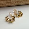 SANS DOULEUR ! Boucles d'oreilles CLIPS U spirale Petit cercle torsadé couleur Or / Argent. Clips d'oreilles confortable Boucles Délicates