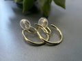 SANS DOULEUR ! Boucles d'oreilles CLIPS U spirale Cercle couleur Or /Argent. Clips d'oreilles confortable Boucles Délicates