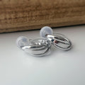 SANS DOULEUR ! 20MM Boucles d'oreilles CLIPS U spirale Cercle torsadé Or /Argent Clips d'oreilles confortable Boucles Délicates