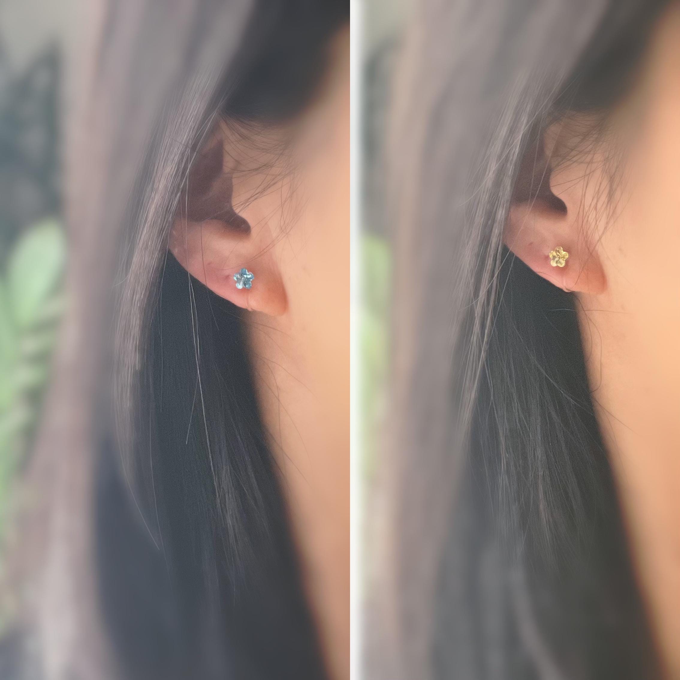 Sweet Mini Fleur Cristaux PureCrystal Boucles d’oreilles clip légères et confortables, idéales pour illuminer vos tenues sans perçage.