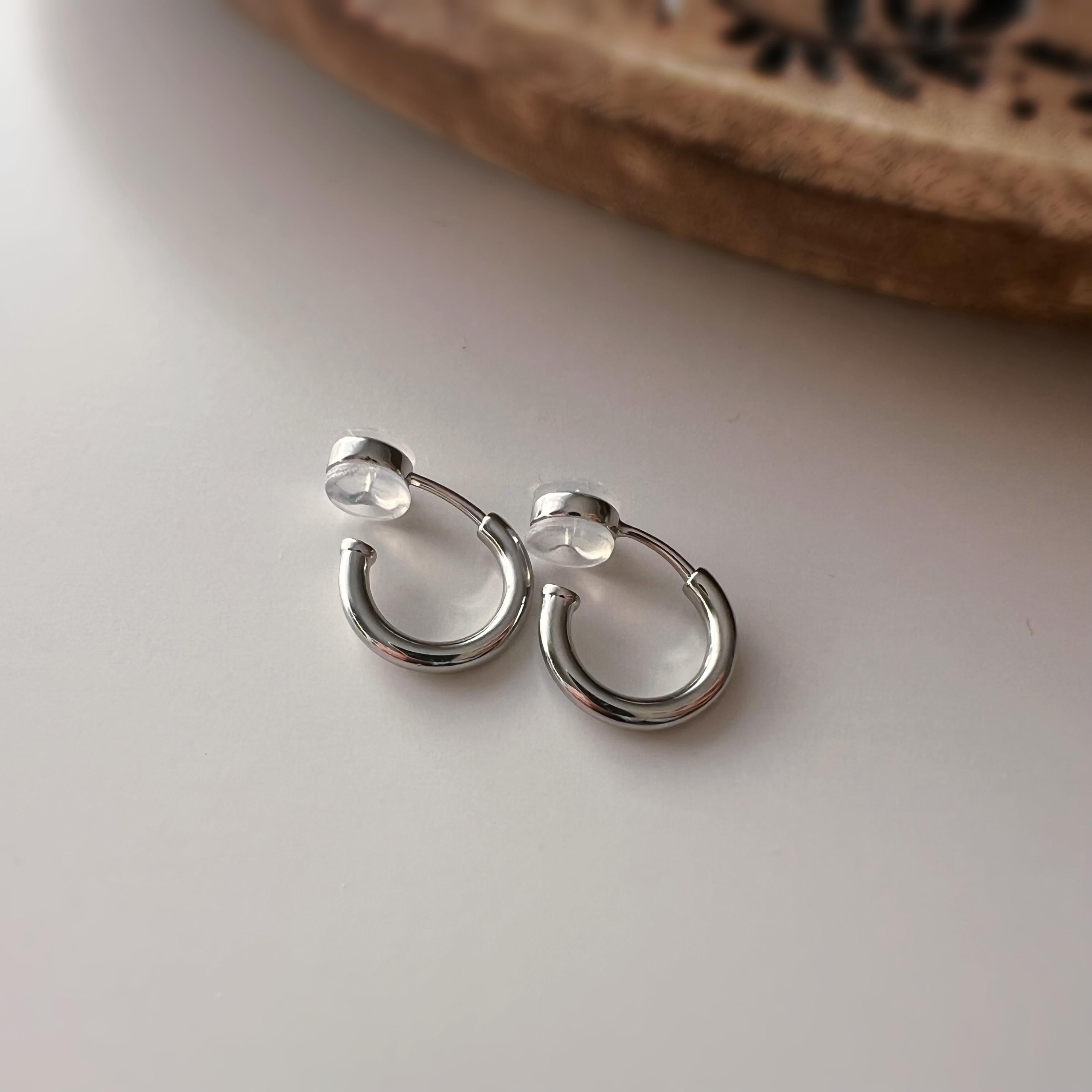 Boucles d’oreilles CLIPS sapin de Noël amovible, Créoles or/argent sans perçage – pendentif interchangeable, confortables et festives