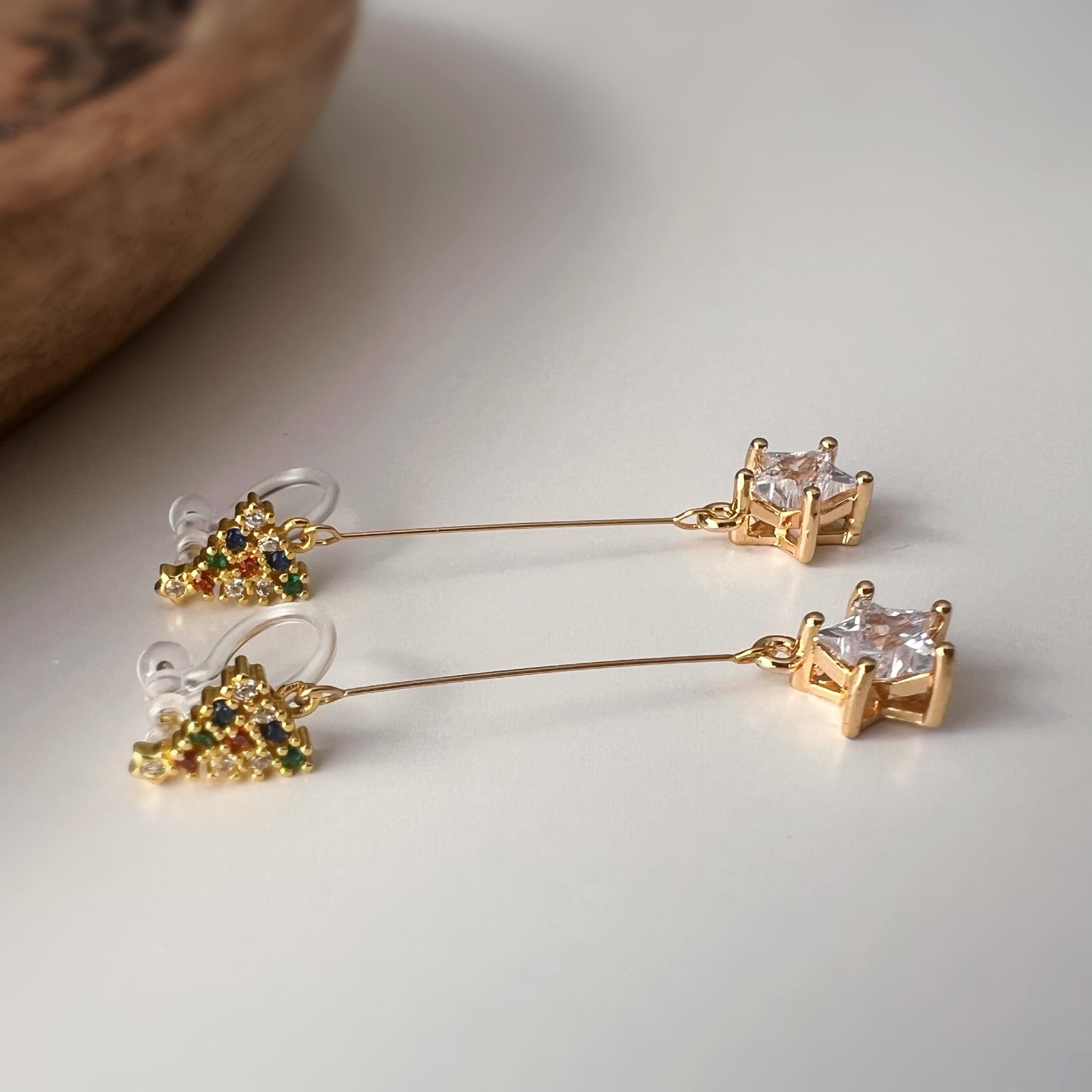 Anneaux Clips d’oreilles unisex couleur argent noir