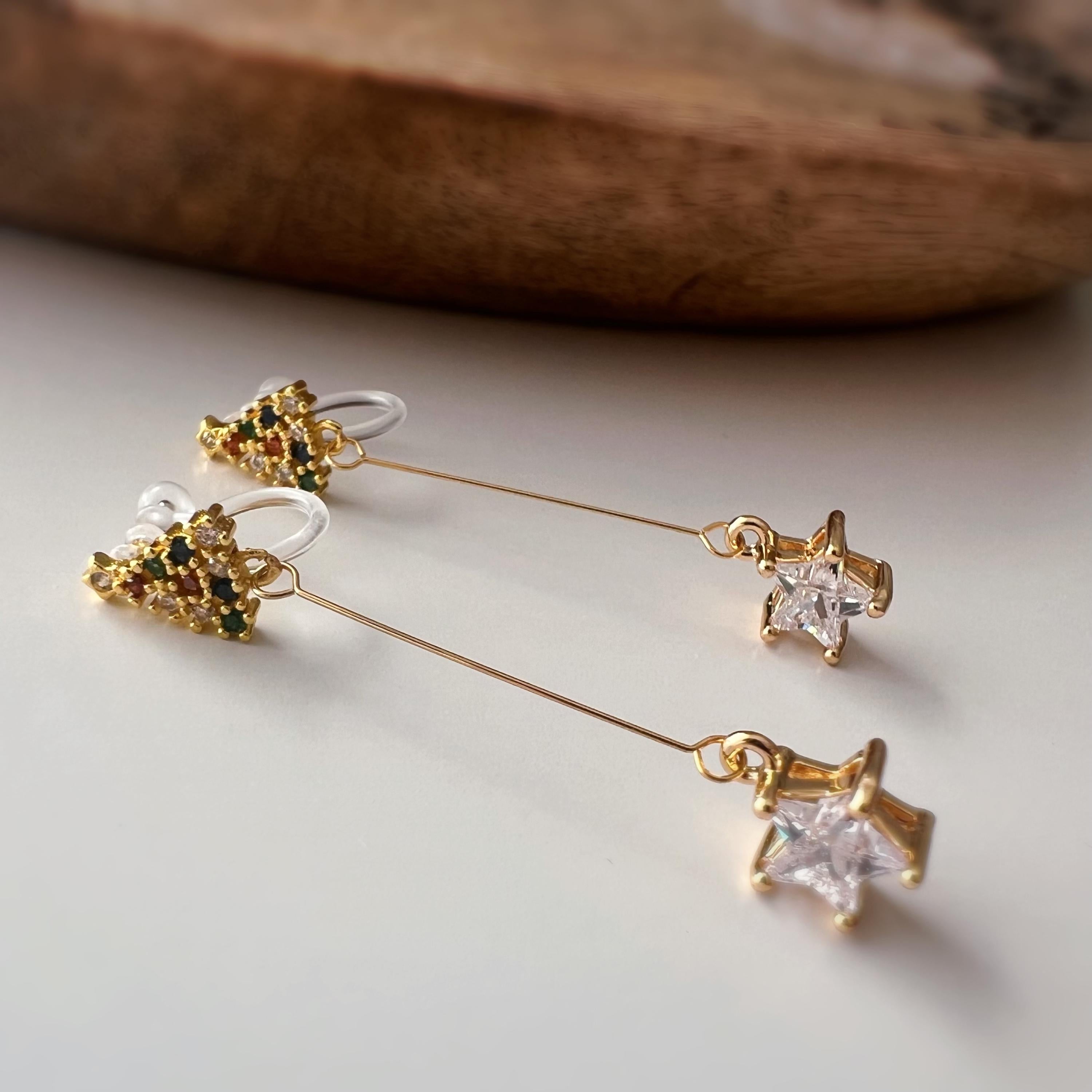 Anneaux Clips d’oreilles unisex couleur argent noir