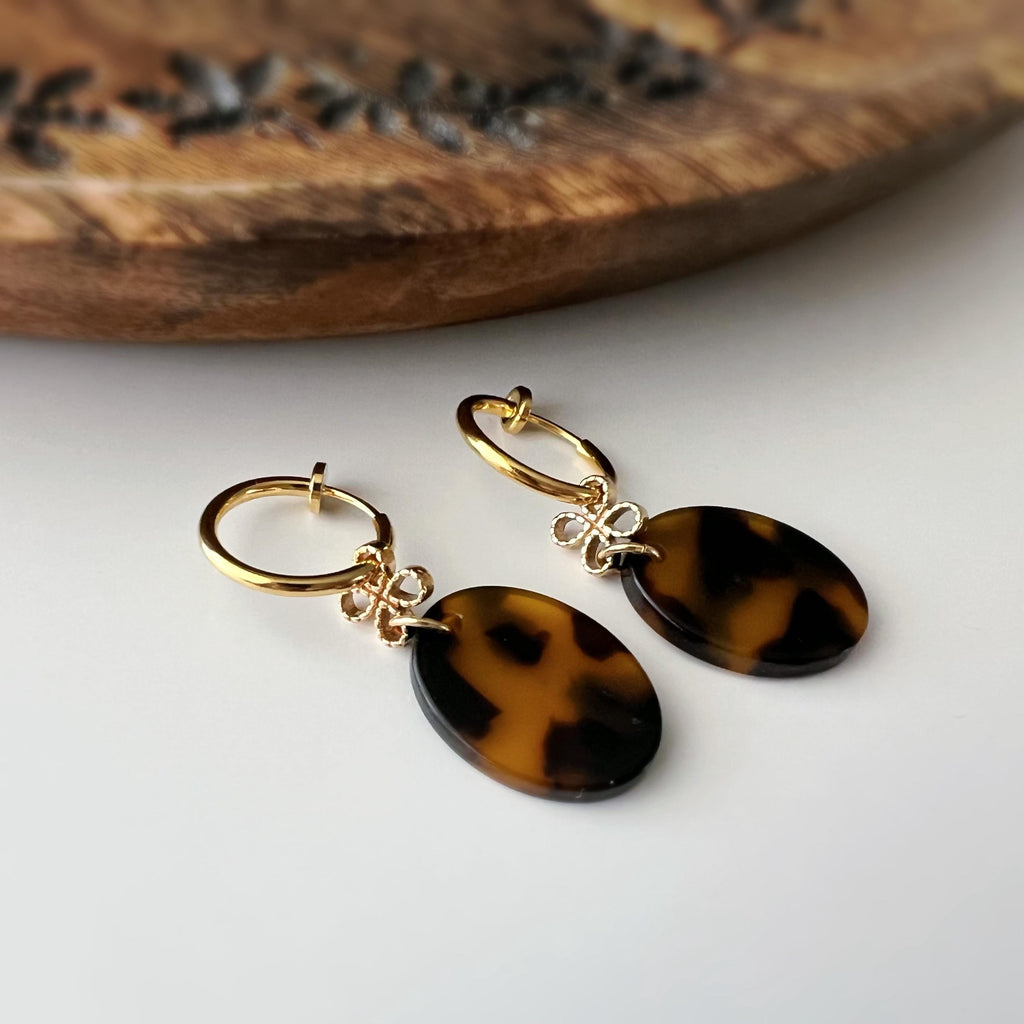 Cercle torsadé 30mm - Clips d'oreilles U