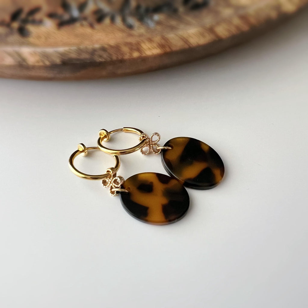 Cercle torsadé 30mm - Clips d'oreilles U