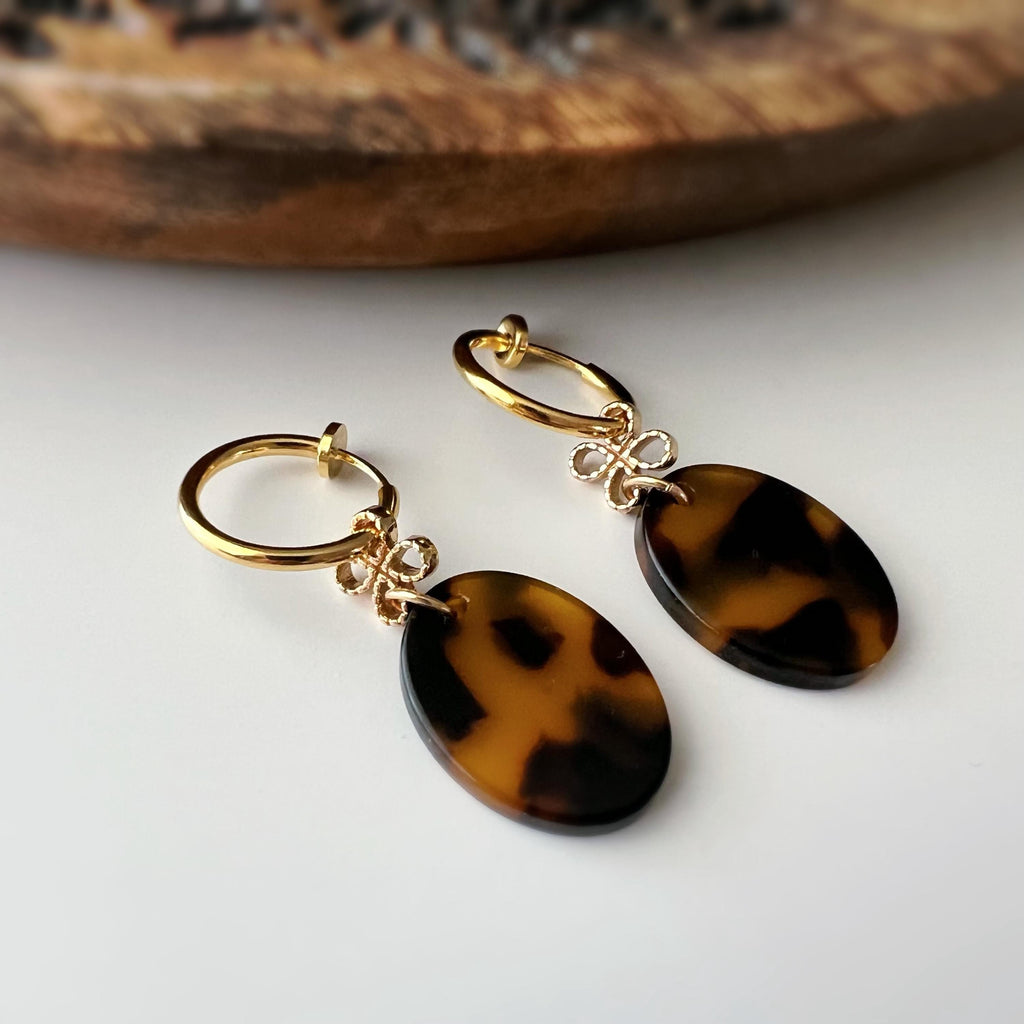 Cercle torsadé 30mm - Clips d'oreilles U
