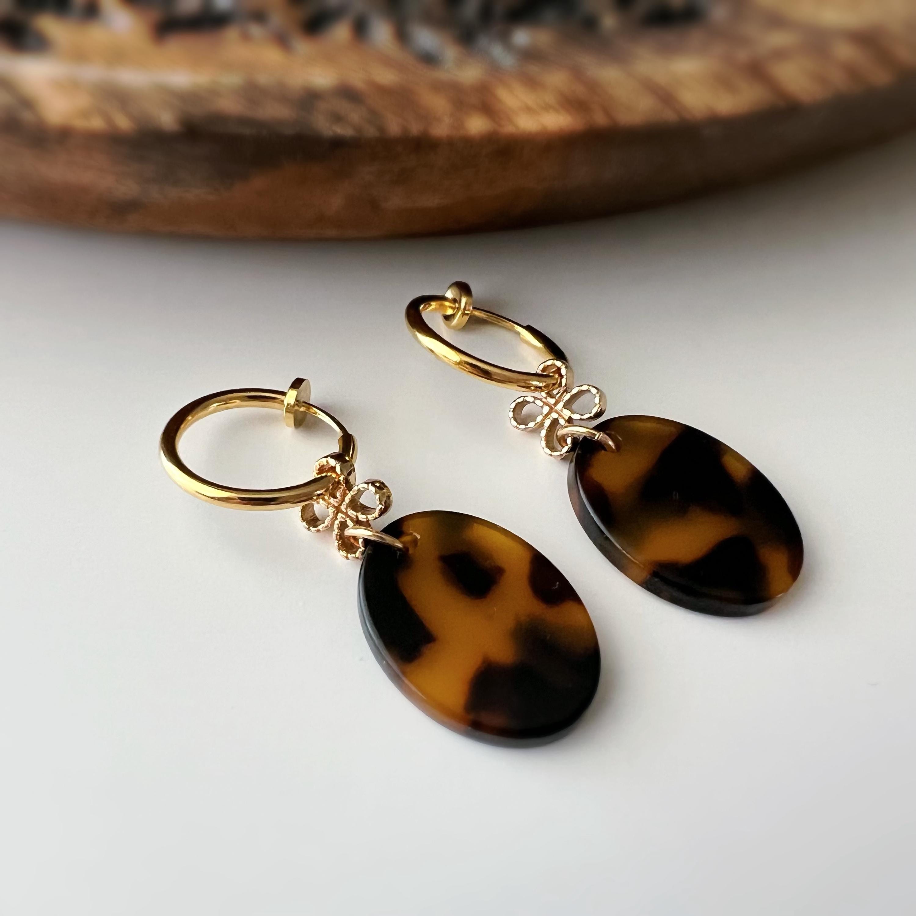 Cercle torsadé 30mm - Clips d'oreilles U