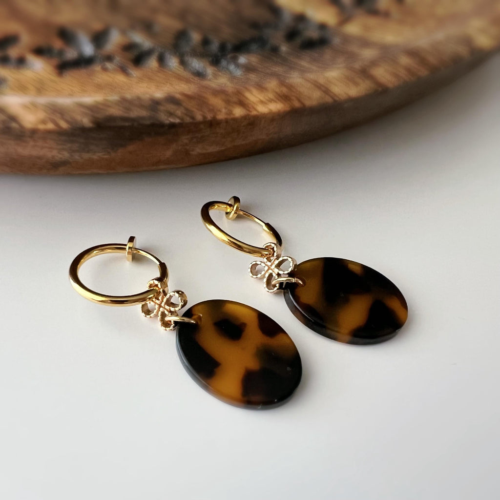 Cercle torsadé 30mm - Clips d'oreilles U