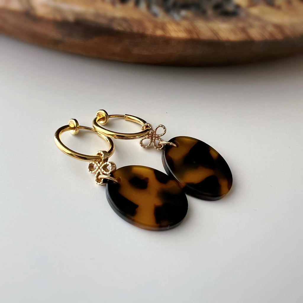 Cercle torsadé 30mm - Clips d'oreilles U