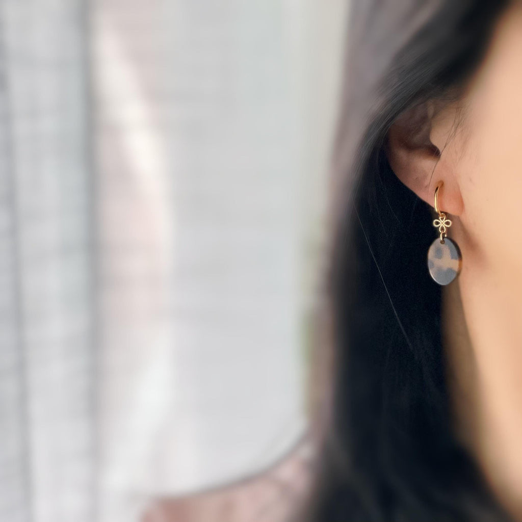 Cercle torsadé 30mm - Clips d'oreilles U