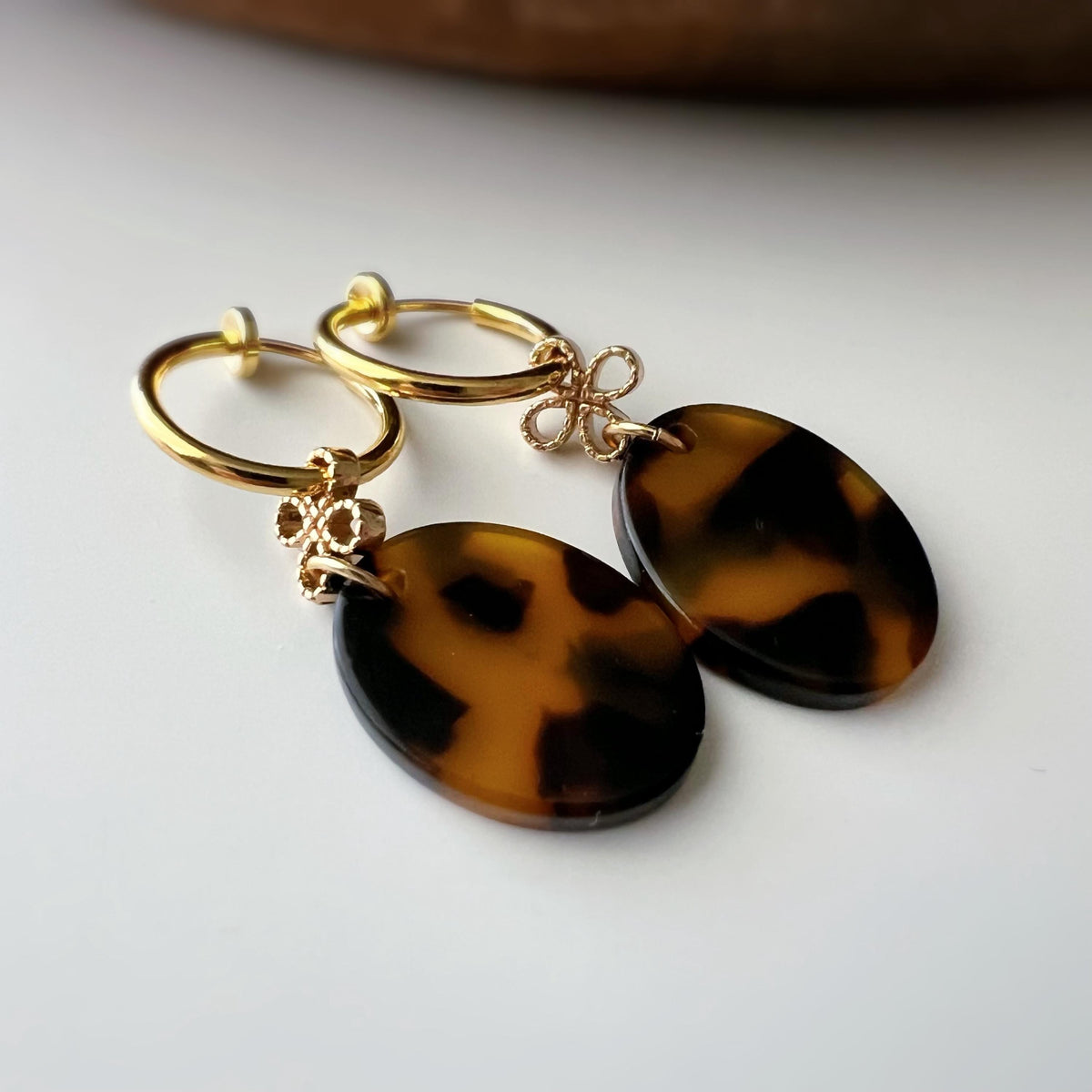 Cercle torsadé 30mm - Clips d'oreilles U