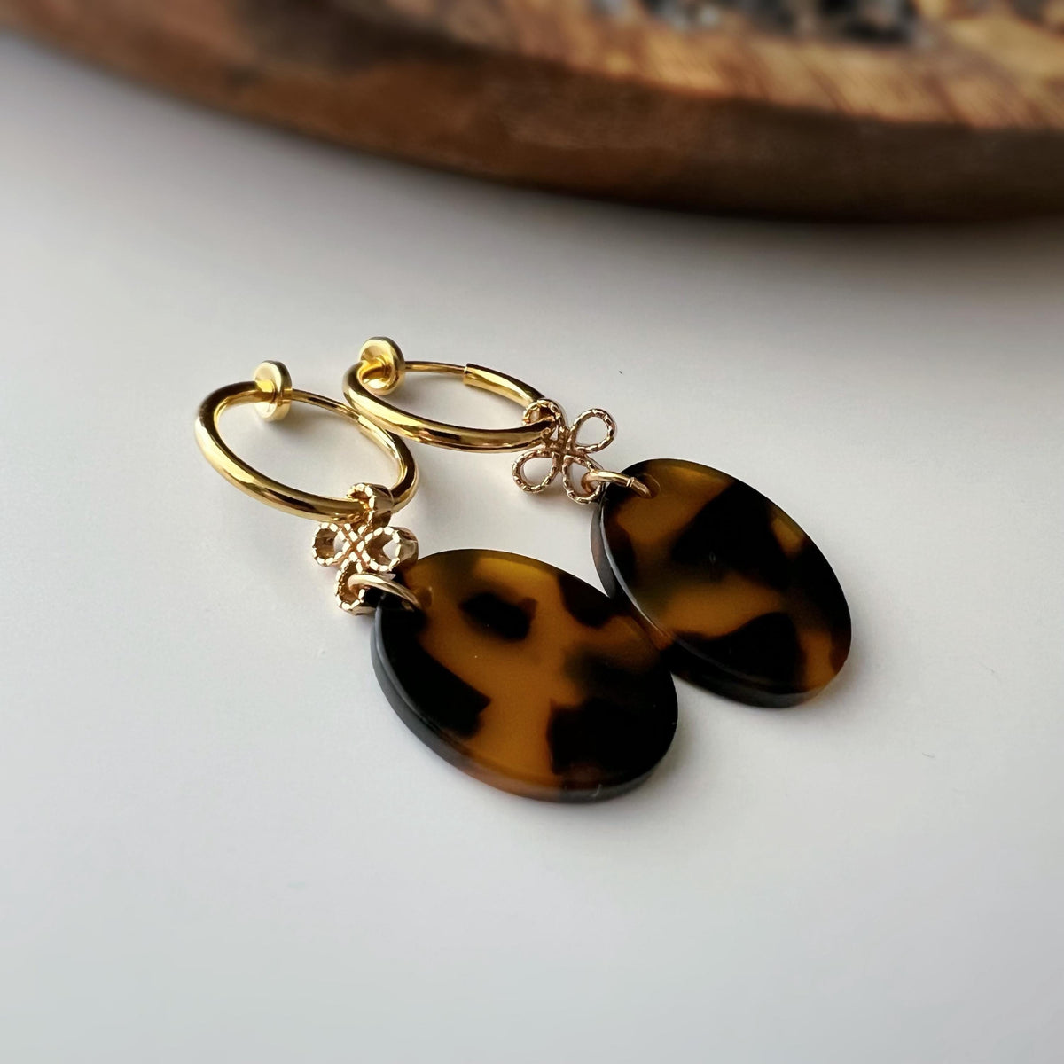 Cercle torsadé 30mm - Clips d'oreilles U