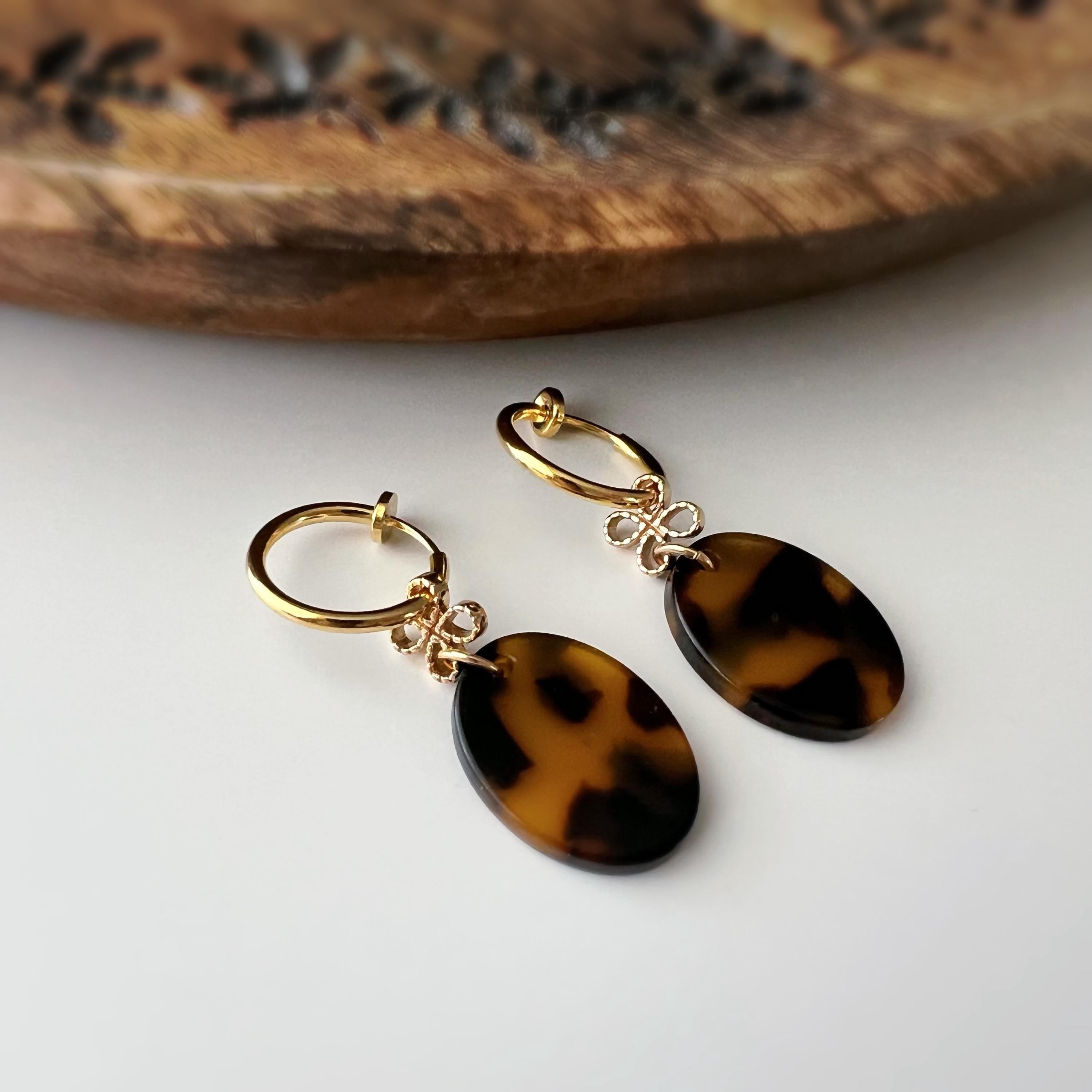 Cercle torsadé 30mm - Clips d'oreilles U