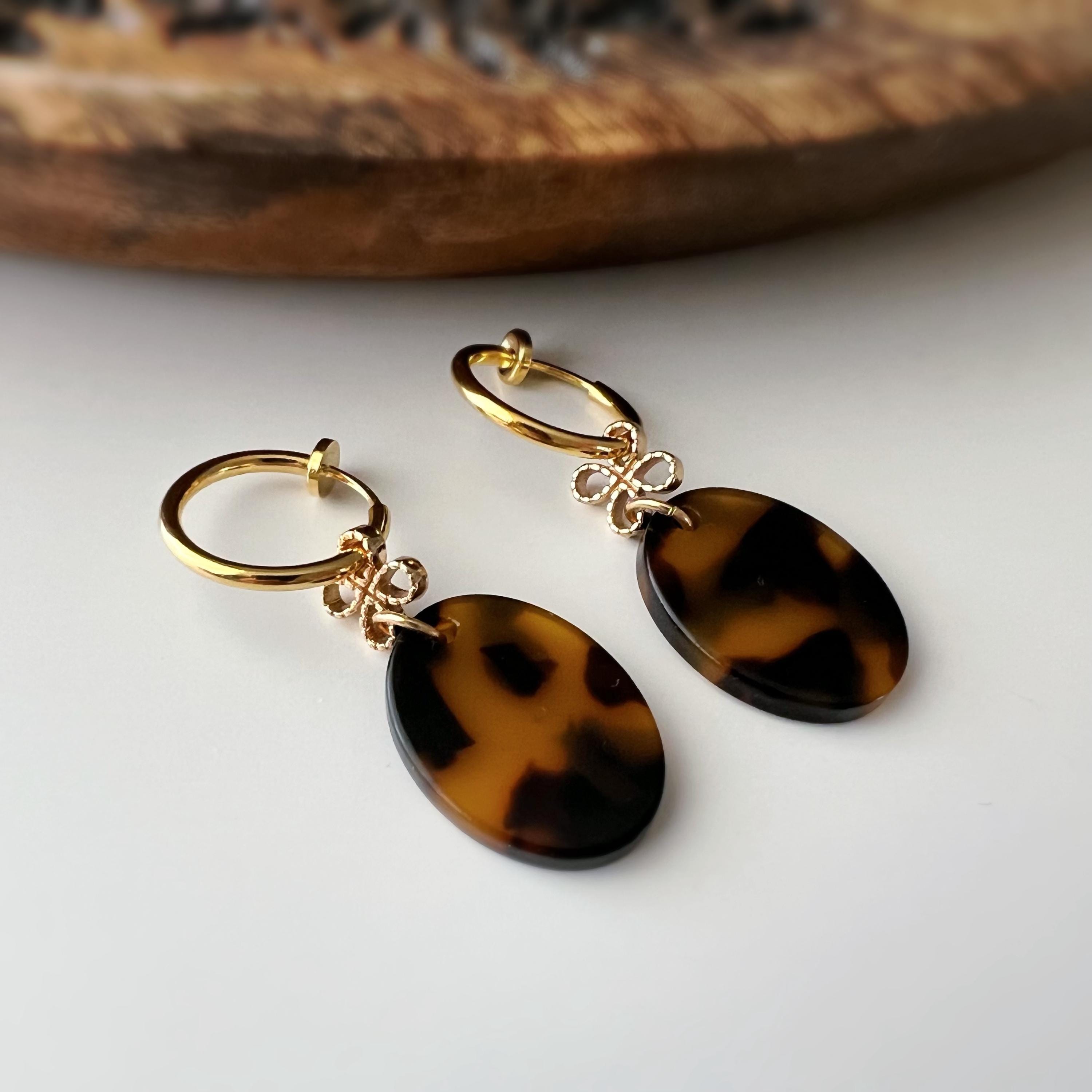 Cercle torsadé 30mm - Clips d'oreilles U