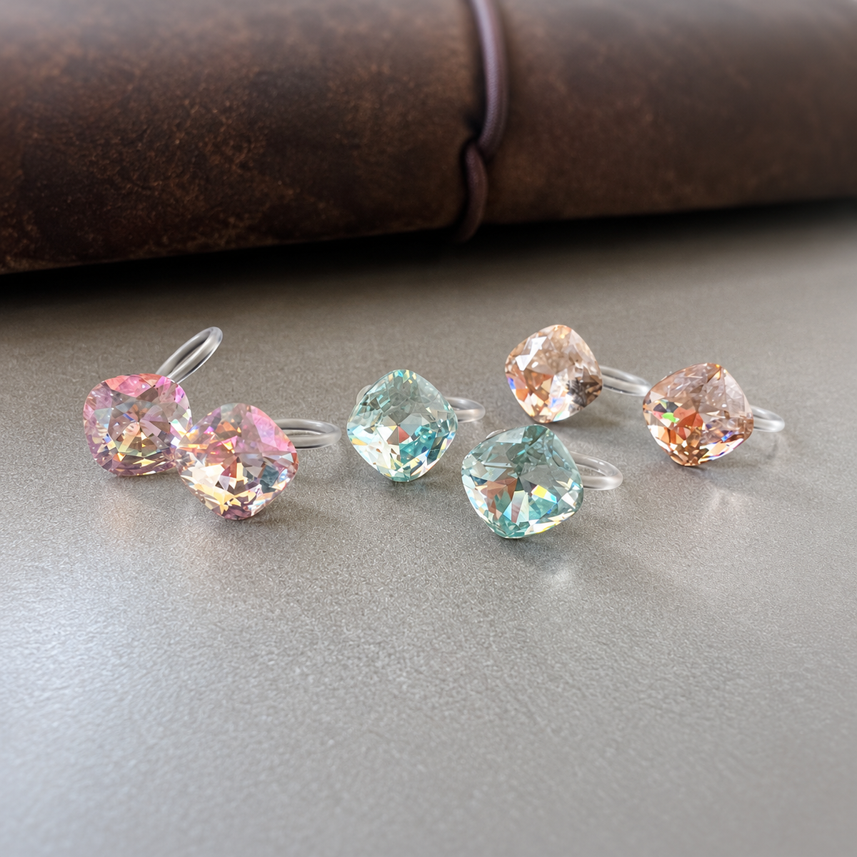 Facettiertes Kristall – AB Symphony / Blau / Champagner